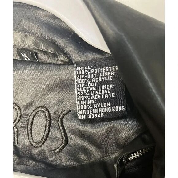 Aeros Double Breasted‎ Silky Black Trench Coat Women’s Size M - Picture 4 of 9